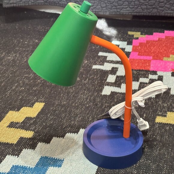 Room Essentials™ Task Table Lamp, Green/Blue/Orange Color Block - Picture 4 of 15